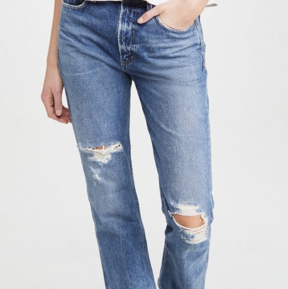 Citizens of Humanity Libby Relaxed Bootcut Denim Jeans 27 Light Wash High Rise - Picture 2 of 14